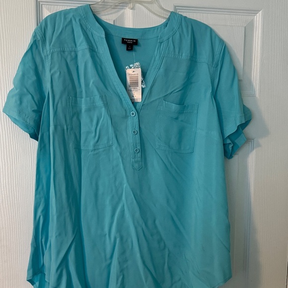 Faded Glory Turquoise Women's Blouse - Picture 1 of 4